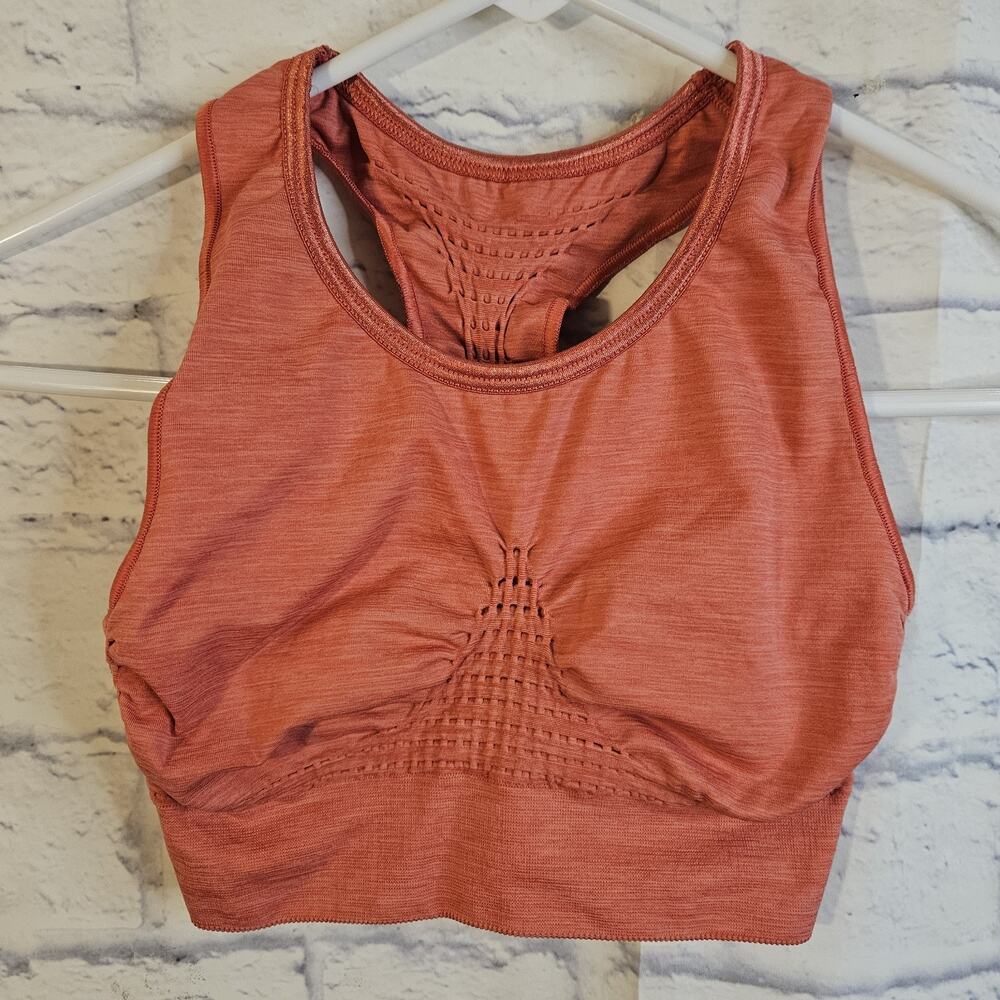 Sweaty Betty Stamina Workout Sports Bra, Deep Pink Size Small